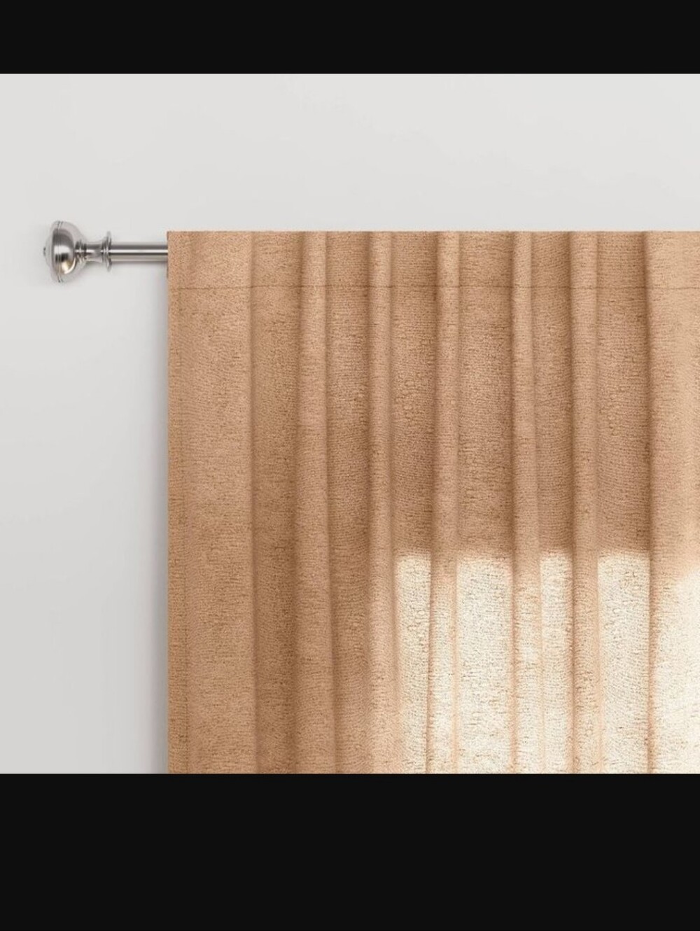 Target Threshold Boucle Light Filtering Curtain Panels Tan 54"x84" - Set of 2